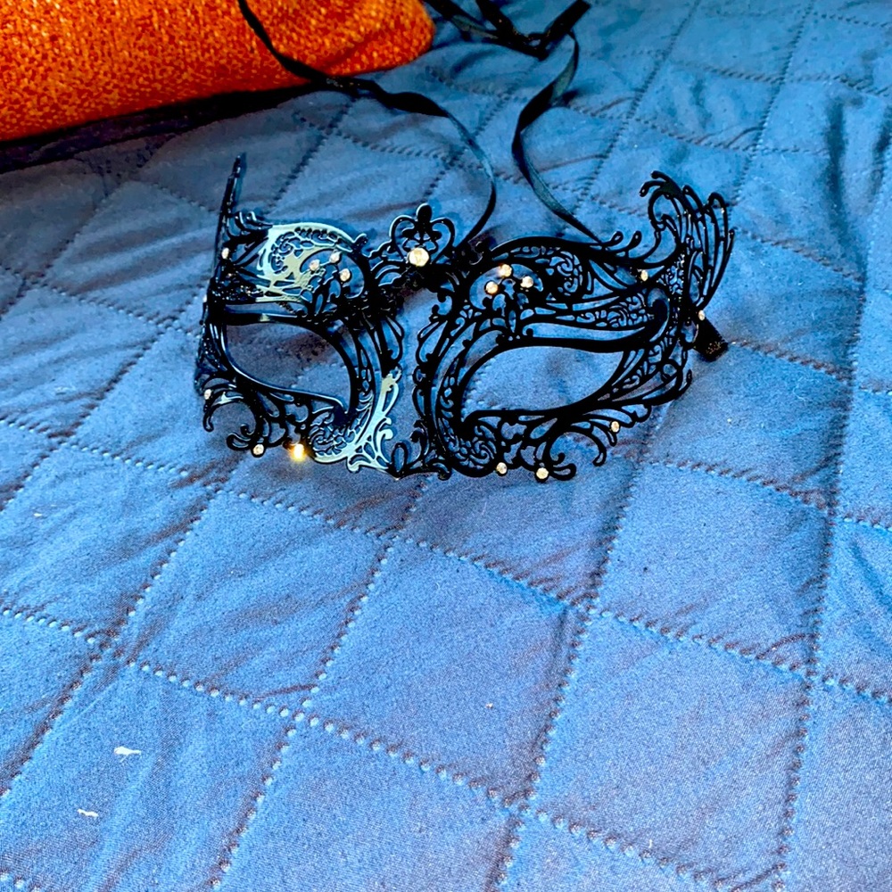 Rhinestone handmade mask